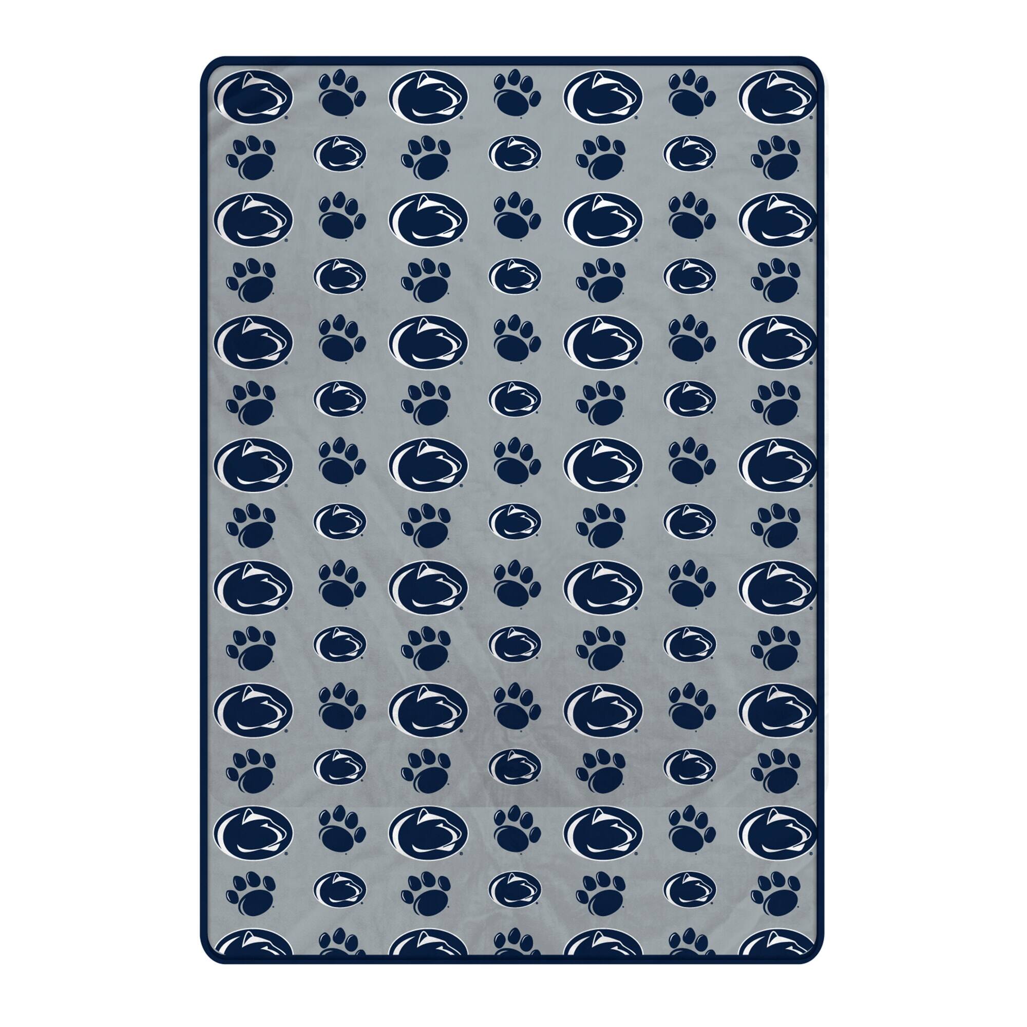 Front. Pegasus - Penn State Nittany Lions 66" x 95" Oversized Logo Roll Ultra Cozy Blanket - Multicolor.
