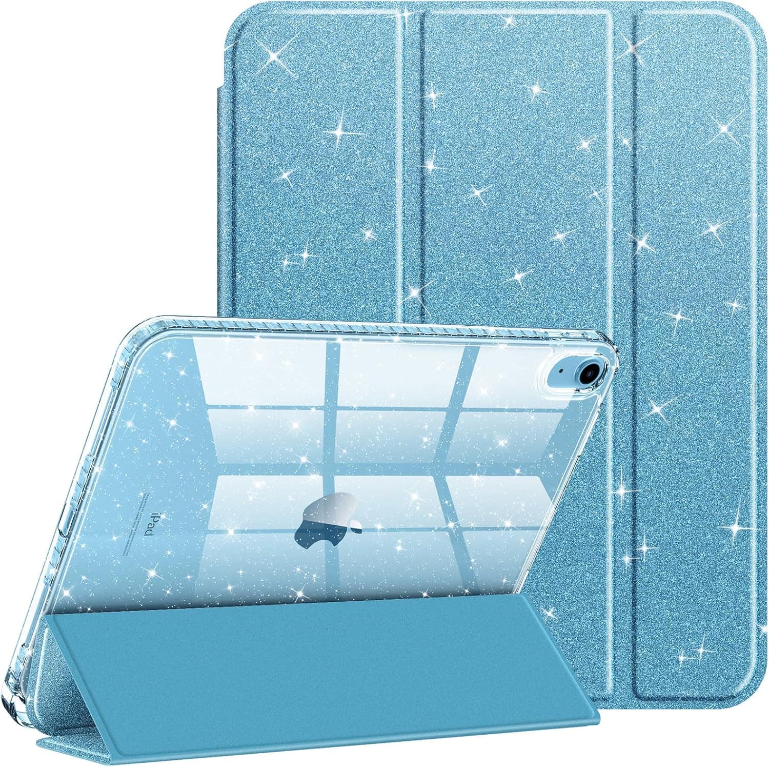 "Fintie - Clear Case for iPad (A16) 11th Gen 11-inch / iPad 10th Gen 10.9"" | Glittering Sparkly Shockproof Cover Shiny Back Shell - Blue" price history on PriceWatchPro