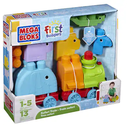 MEGA BLOKS
First Builders
Try me!
Essaie-moi!
¡Pruébame!
Safari Train
Tren safari
1-5 YEARS
1-5 ANS
1-5 AÑOS
13 PIECES
PIECES
PIECES
PIECES
8424
