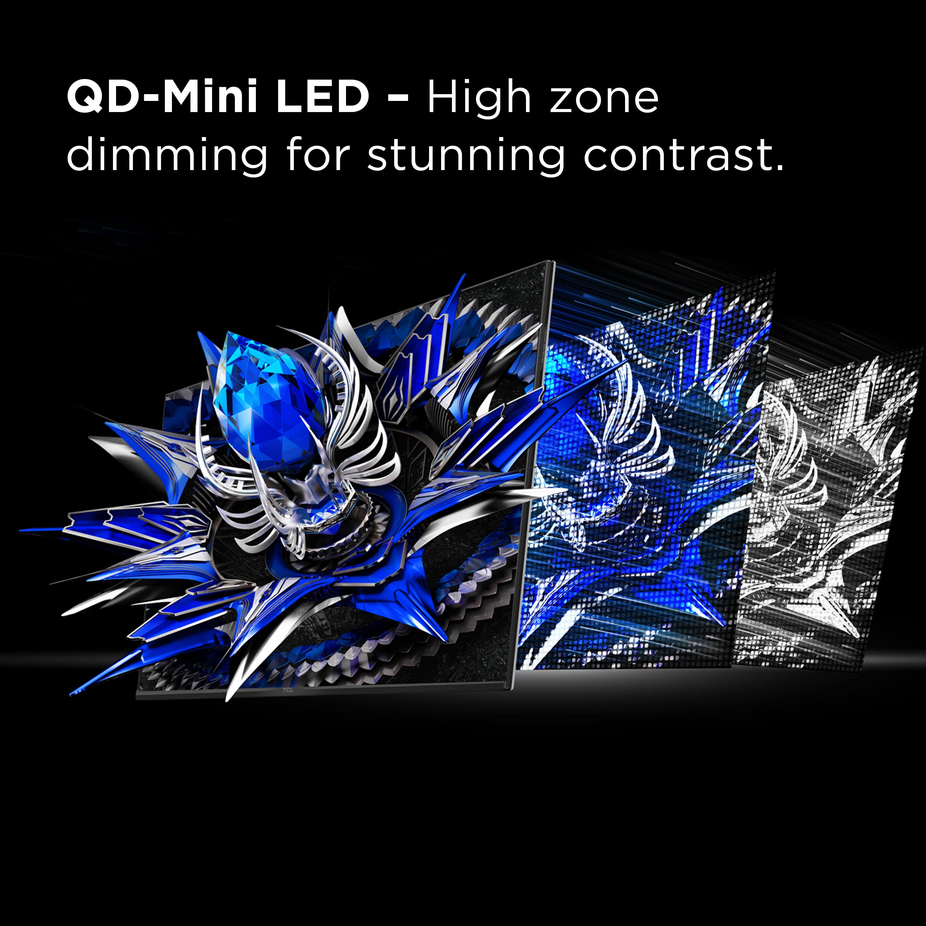 QD-Mini LED - High zone dimming for stunning contrast.