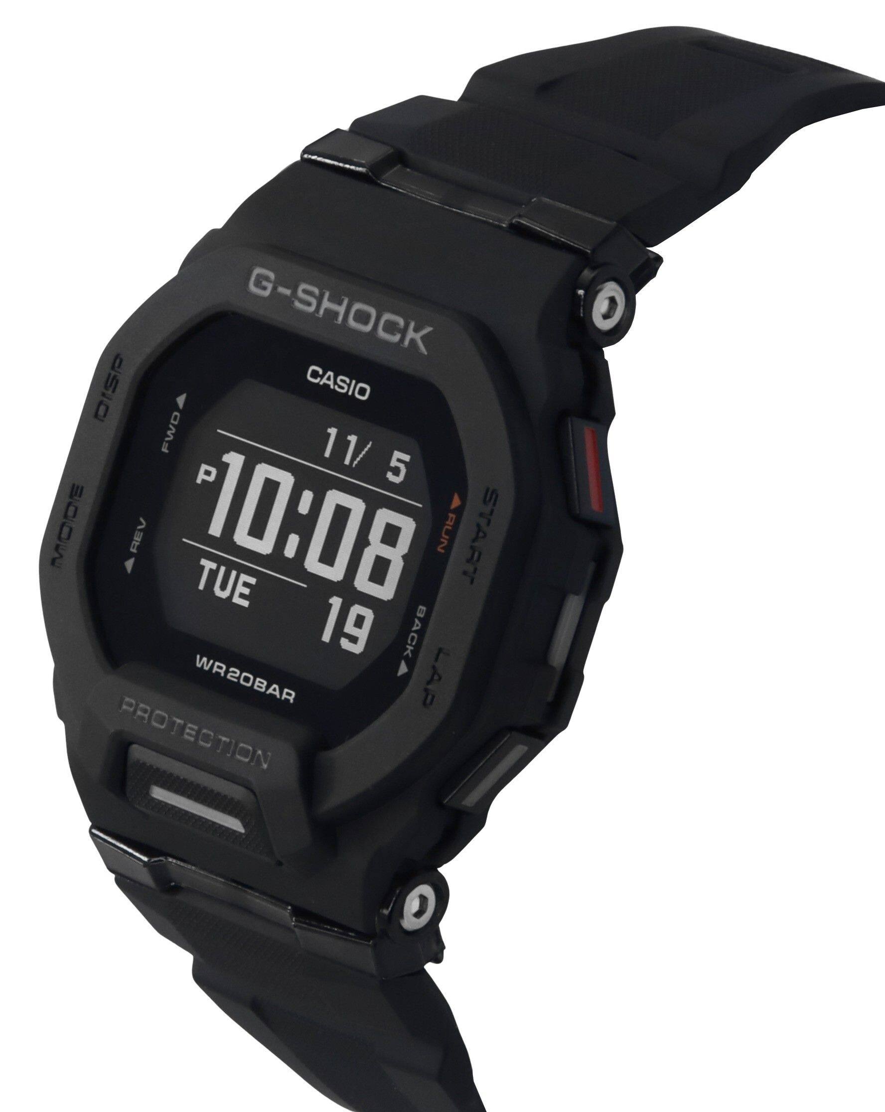 G-SHOCK  
CASIO  
FWD  
11/5  
P 10:08  
TUE 19  
BACK  
WR20BAR  
PROTECTION