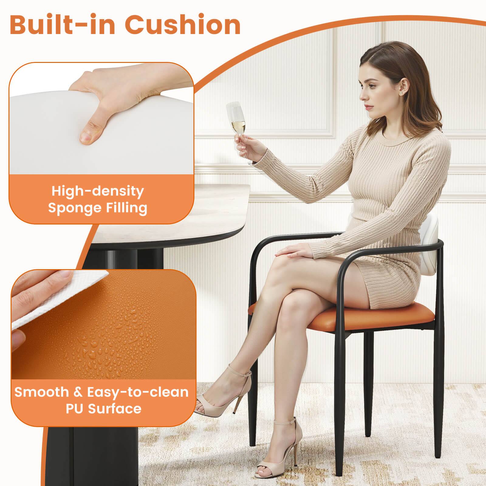 Built-in Cushion

High-density Sponge Filling

Smooth & Easy-to-clean PU Surface
