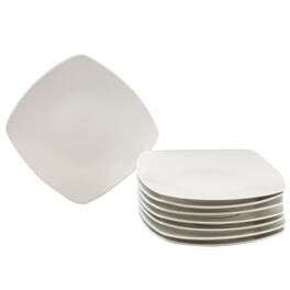 Gibson - Simplicity Buffetware 8 Piece Dessert Plate - White