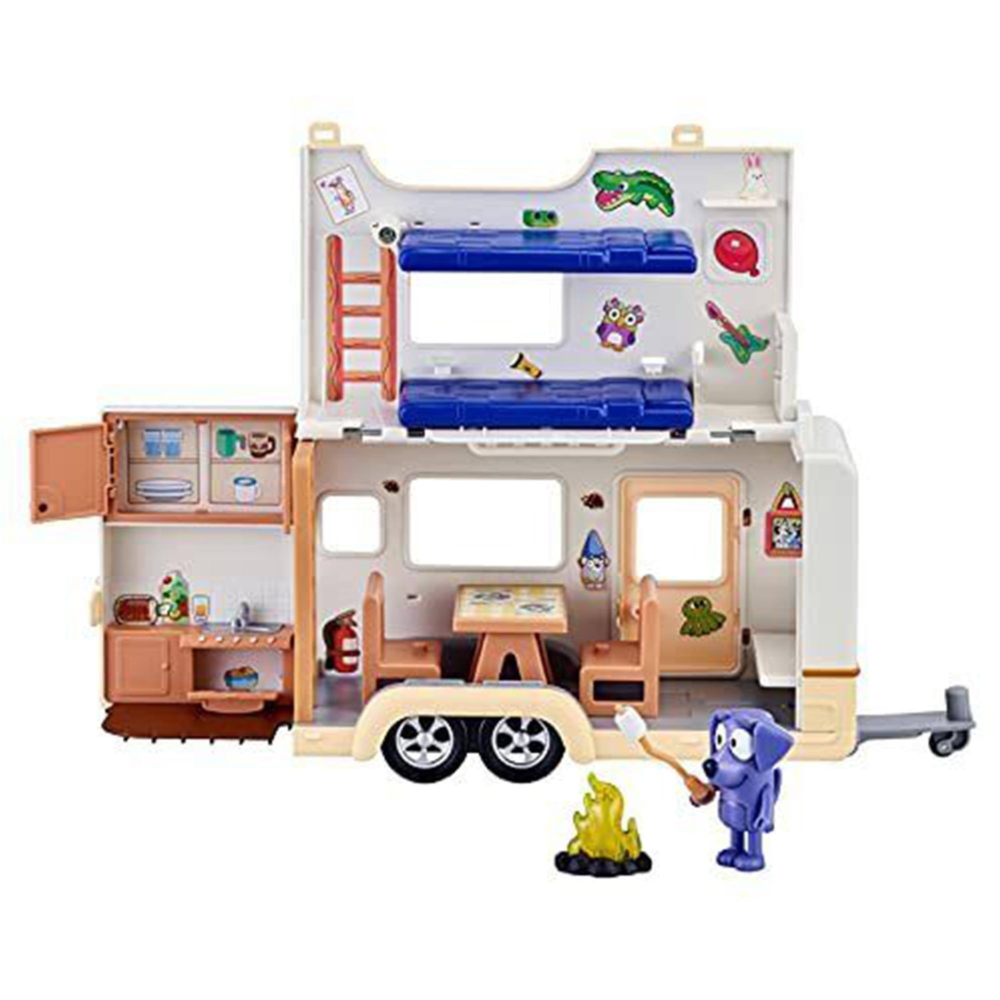 Alt View 1. Moose Toys - Bluey Caravan Adventure Playset | Includes Jean Luc Figure - Multi-Color.