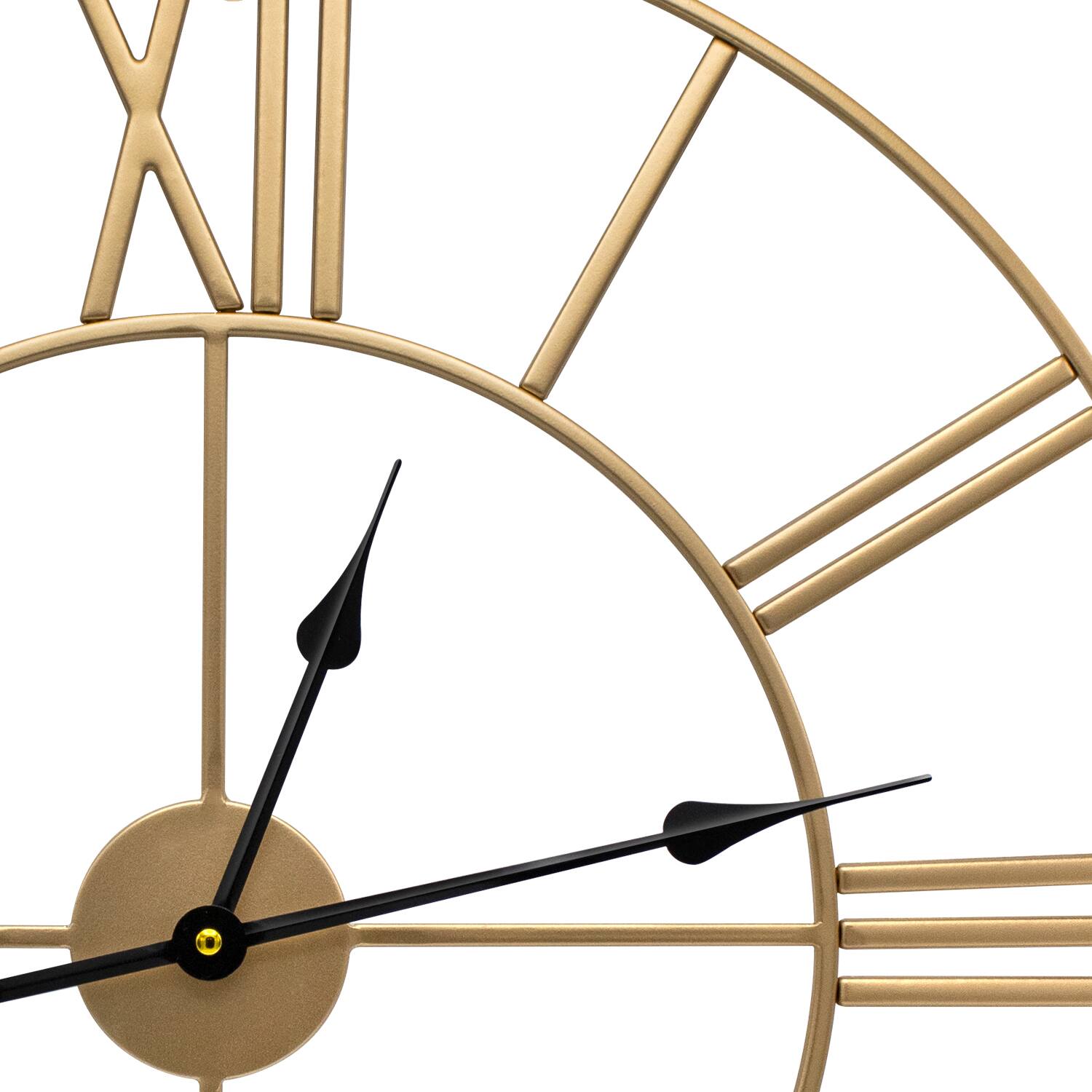 Alt View 4. Sorbus - Sorbus Large Wall Clock for Living Room Decor – Easy to Hang 24-Inch Big Wall Clock – Metal Wall Art – Analog Wall Clock - Gold.