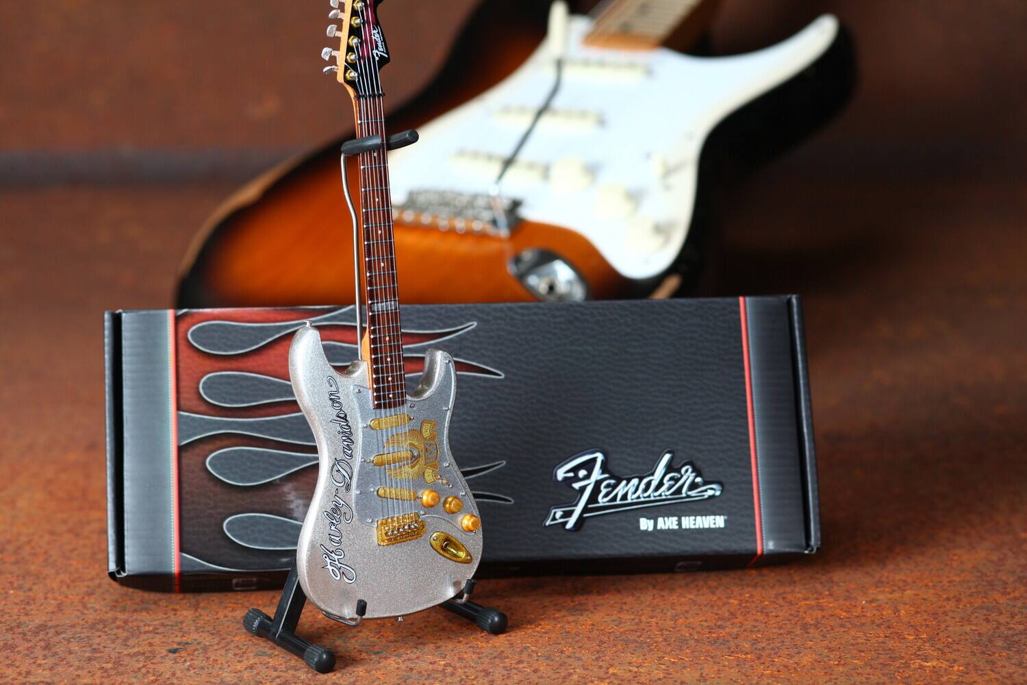 Axe Heaven Harley Davidson Fender Stratocaster Mini Guitar