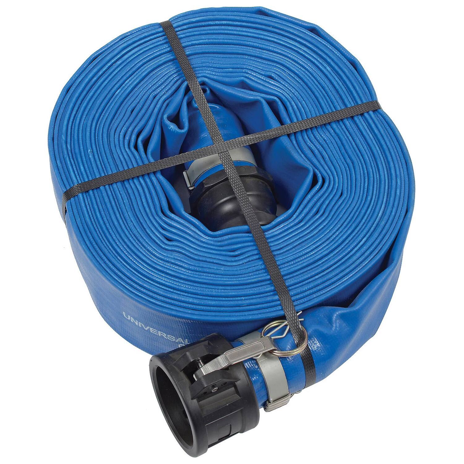 Alt View 4. Apache - Apache 98138049 PVC Lay Flat Hose 2 Inch Diameter 50 Foot Length 70 psi, Blue - Blue.