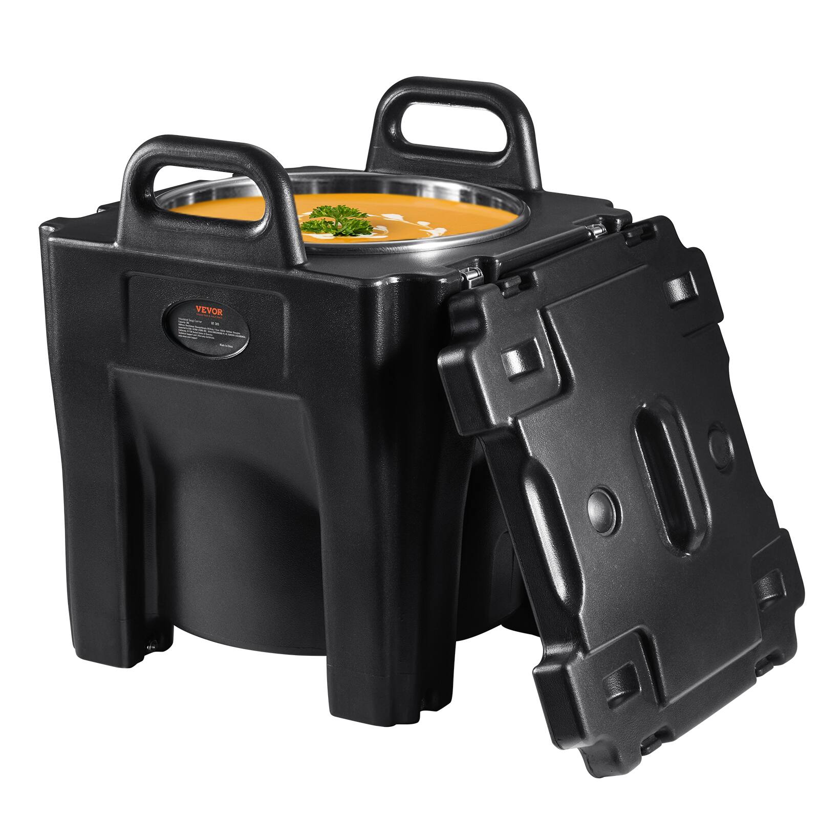 VEVOR - Insulated Food Carrier,32Qt Capacity, Stackable Catering Hot Box with Stainless Steel Barrel, Top Load LLDPE Food Warmer - Black price history on PriceWatchPro