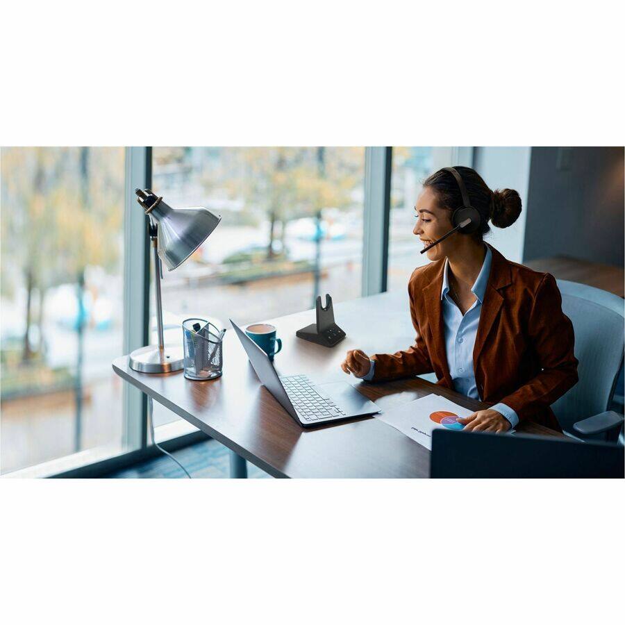 Alt View 6. Yealink - Yealink WH64 Headset - Microsoft Teams Certification - Mono - Wireless - Bluetooth/DECT - 164 ft - 20 Hz to 20 kHz - Unknown.