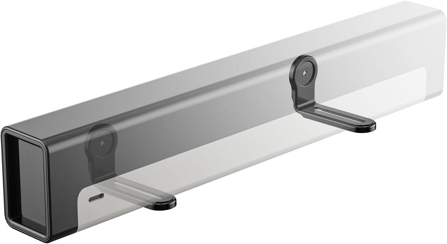 Front. Schertz - Universal Soundbar Wall Mount Shelf, No-Stud Drywall Install, Anti-Skid Pad, Easy Setup (SLK203), Black - Black.