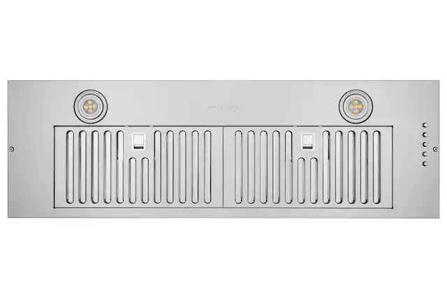 Front. Hauslane - Hauslane IN-R100 36-in Insert Convertible Range Hood (11.25 in. Deep) with Stainless Steel Filter - Silver.