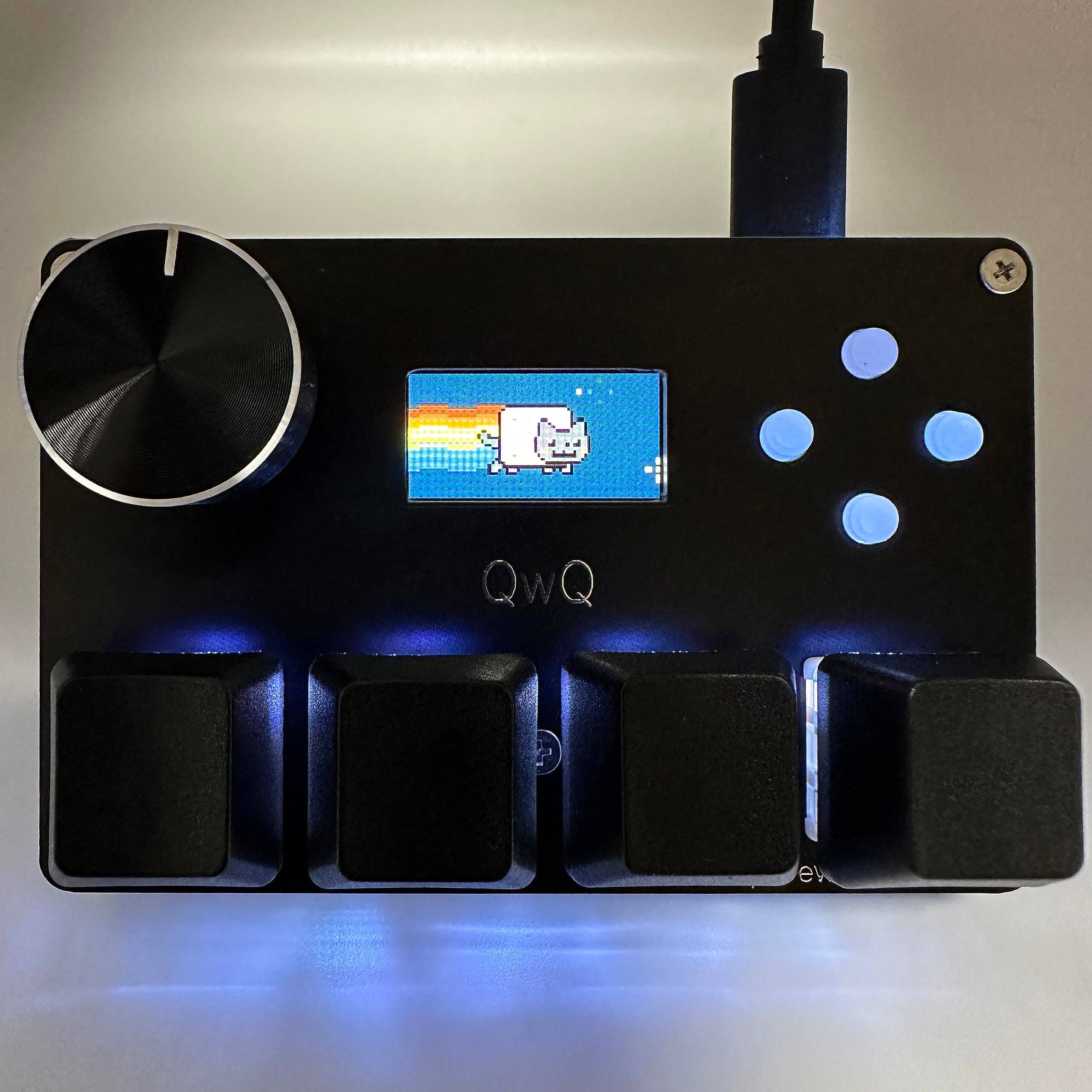 Alt View 6. Comfort Essence - Sayodevice O3c Osu Rapid Trigger Hall Switches Magnetic Linear With Knob And Screen Copy Paste Shotcut Macro - Black.