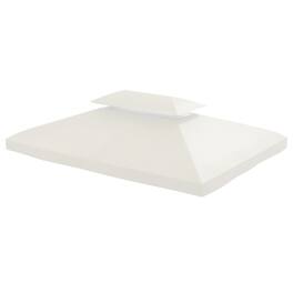 Outsunny - Replacement Canopy for Model 84C-101, 2-Tier Top Cover for 10' x 13' Gazebo - Cream White