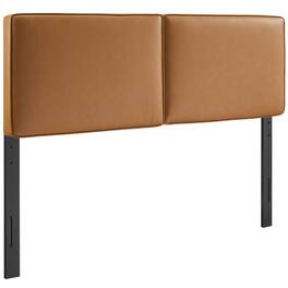 Lindee Vegan Leather King Headboard by Modway - Brown