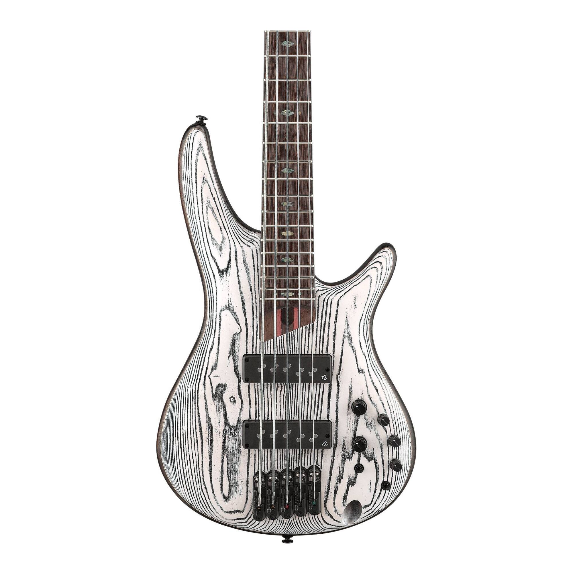 Back. Ibanez - Ibanez SR1325SBIVF SR Premium 5str Electric Bass w/Bag - Icebreaker Wave Flat.