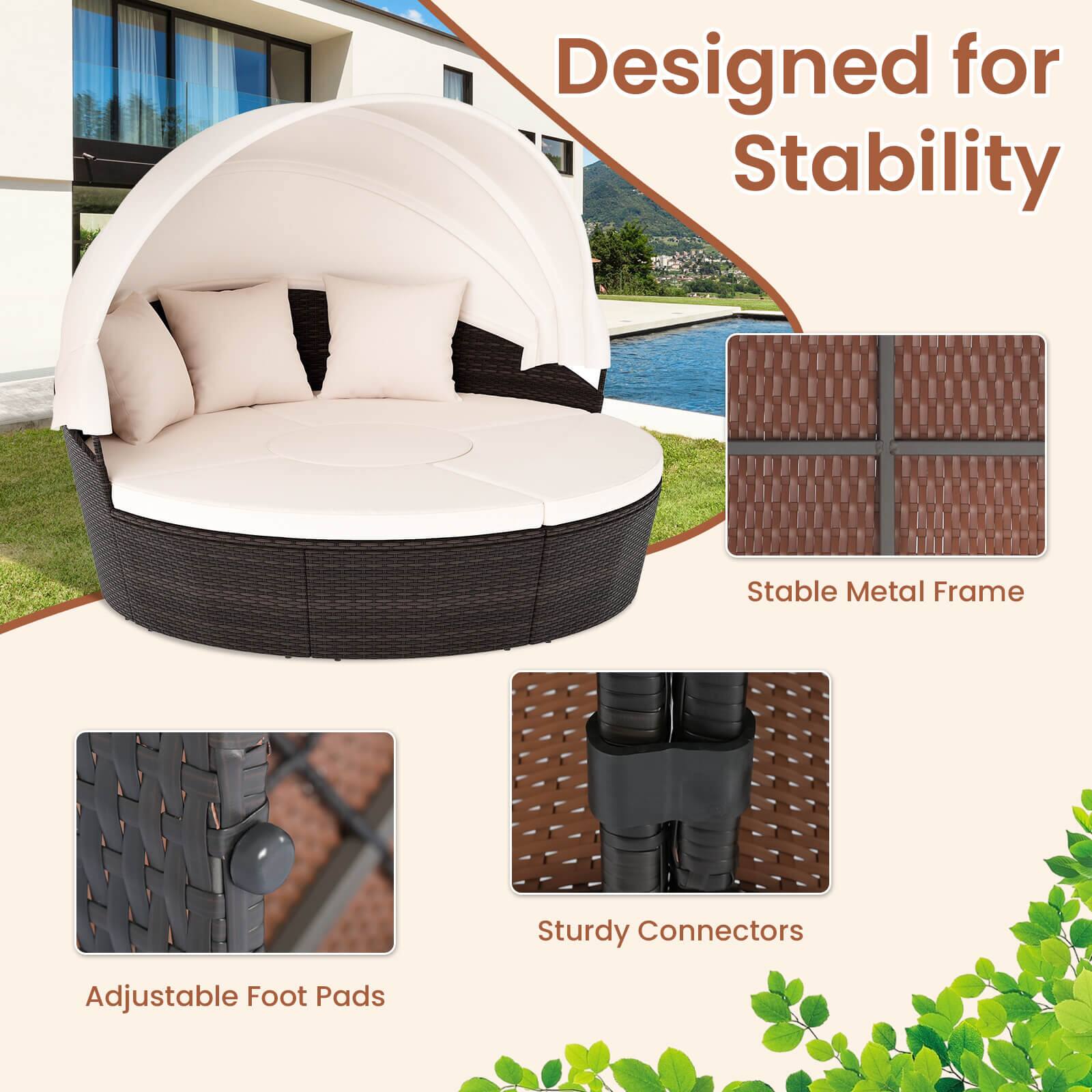 Designed for Stability

- Stable Metal Frame
- Sturdy Connectors
- Adjustable Foot Pads