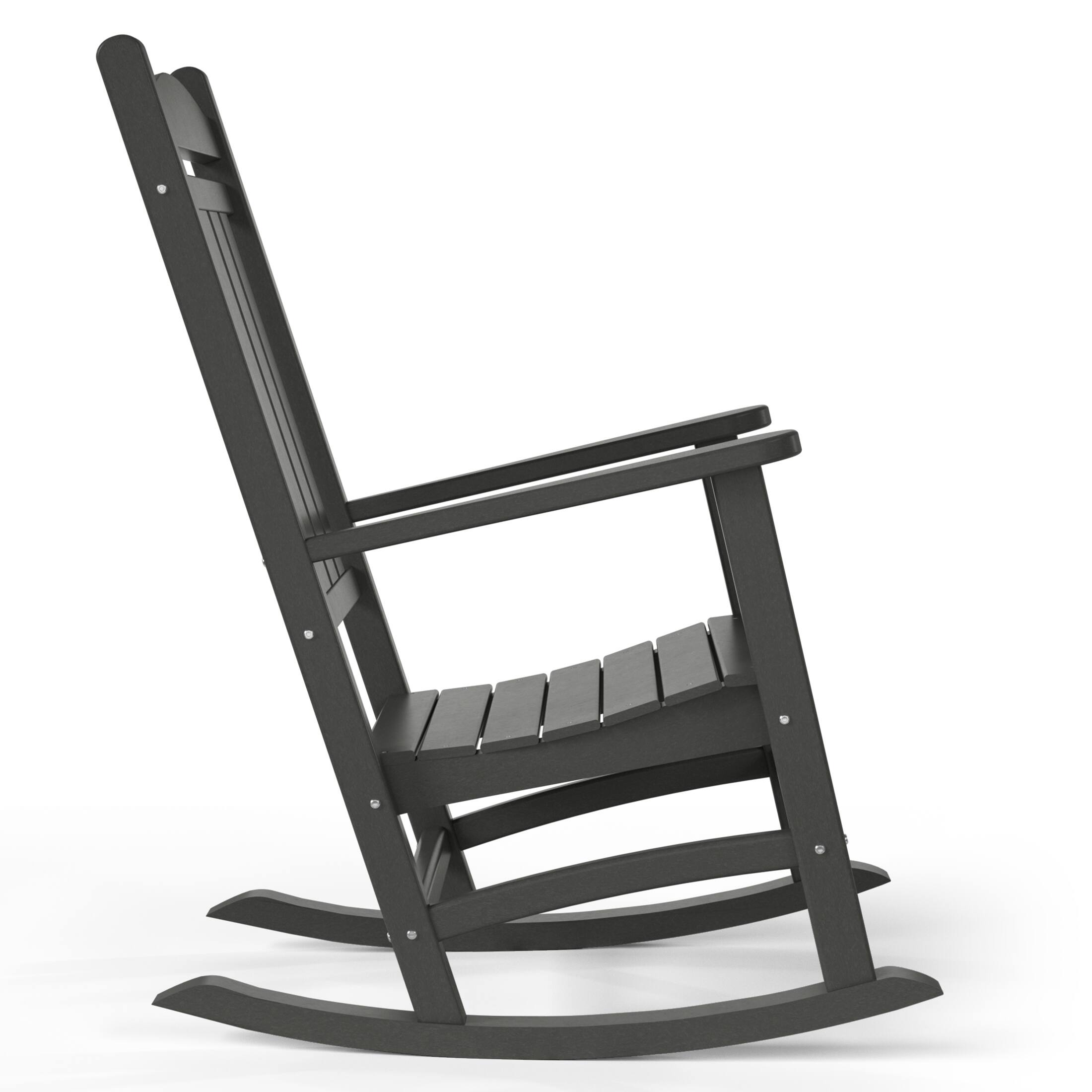 Left. WestinTrends - WestinTrends Malibu Outdoor / Patio rocking chair - Gray.