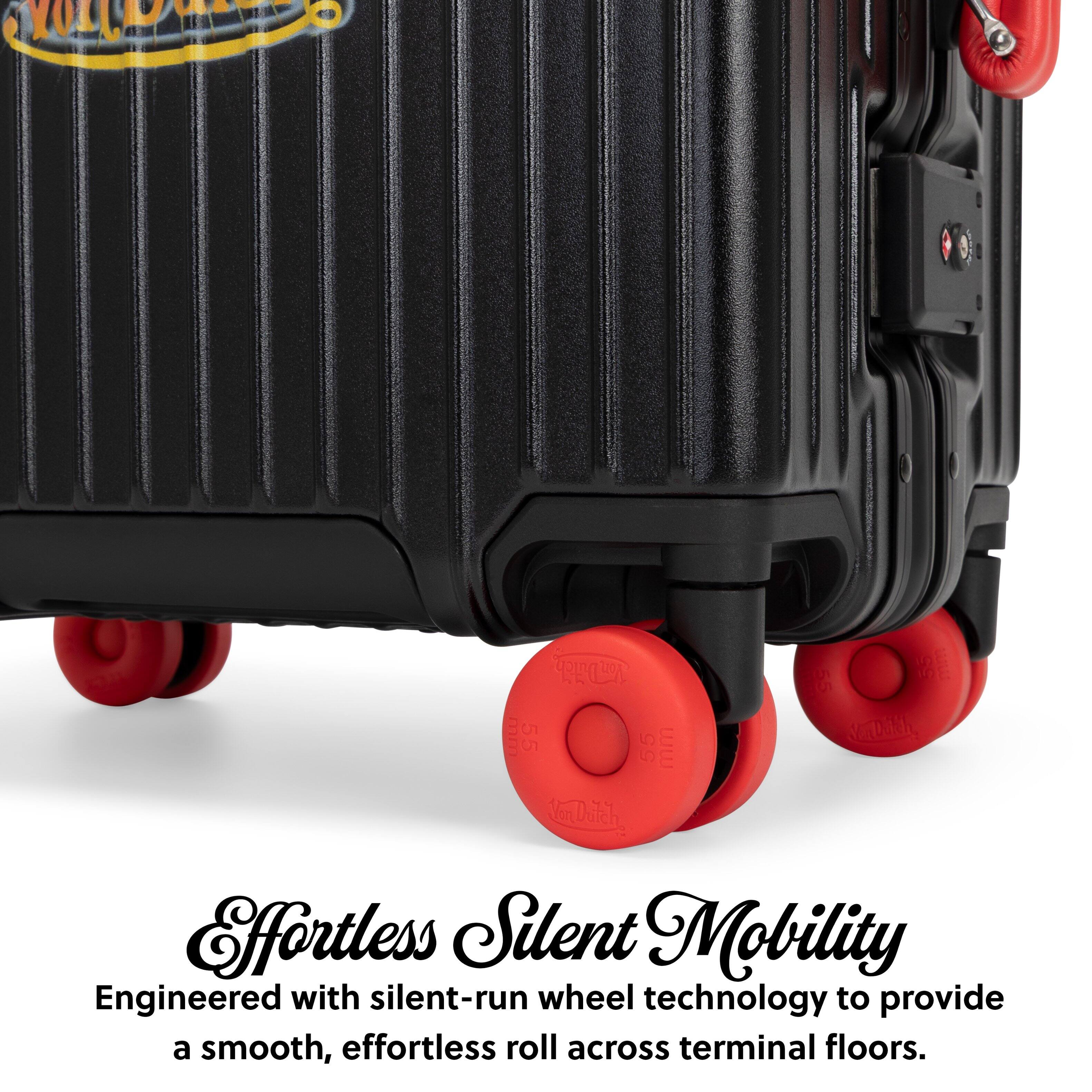 V 3( CLTUEE 55 55 mm

Engineered with silent-run wheel technology to provide a smooth, effortless roll across terminal floors.