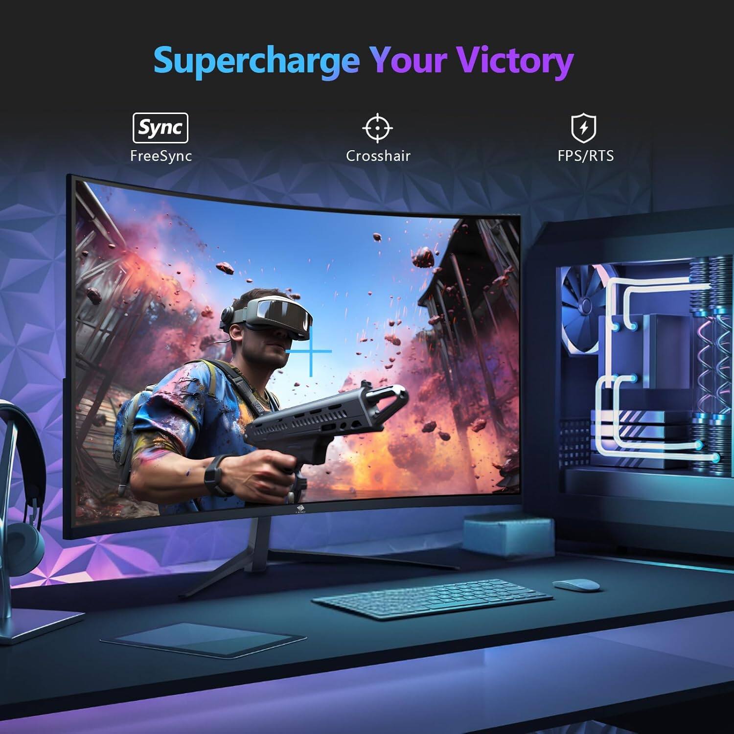 Supercharge Your Victory, Sync, FreeSync, Crosshair, FPS/RTS