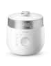 Cuckoo - 10 Cup Dry Induction Heating Twin Pressure Rice Cooker with Micom Logic Tech, Nonstick Pot, Warmer - White