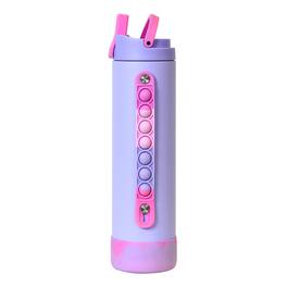 Elemental - Iconic Pop Stainless Steel Fidget Water Bottle 20 Oz Flip-open Sports Cap - Lilac Tie Dye