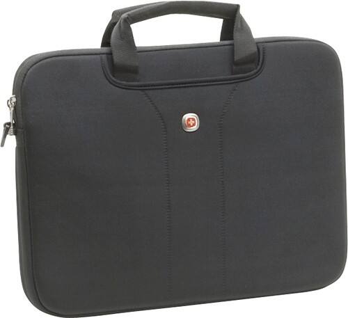 Angle Standard. Wenger - Legacy Double Slimcase Netbook Case - Black.