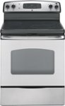 Front Standard. GE - 30" Self-Cleaning Freestanding Electric Range - Stainless-Steel.