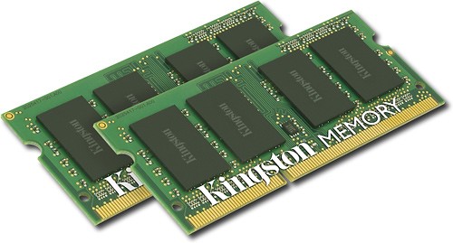  Kingston Technology - 2-Pack 2GB PC3-8500 DDR3 SoDIMM Laptop Memory Kit