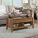 Left. Sauder - Dakota Pass Lift Top Coffee Table - Light Brown.