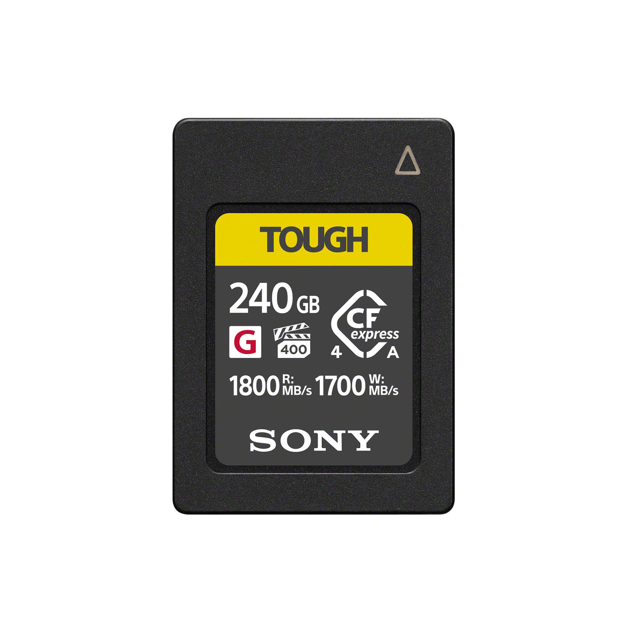 TOUGH 240 GB CF express G 400 4 A R: 1800 MB/s W: 1700 MB/s SONY