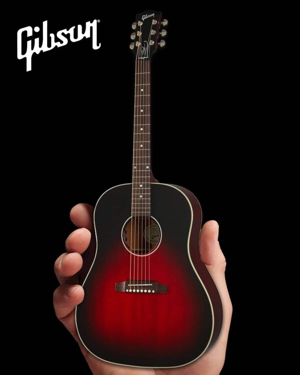 Slash - Axe Heaven Slash Gibson J-45 Ltd Edition Vermillion Burst Mini Acoustic Guitar Replica Collectible- COLLECTABLES - Multicolor