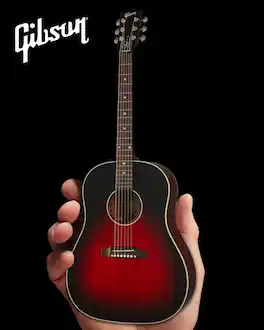 Slash - Axe Heaven Slash Gibson J-45 Ltd Edition Vermillion Burst Mini Acoustic Guitar Replica - Collectibles - Multicolor