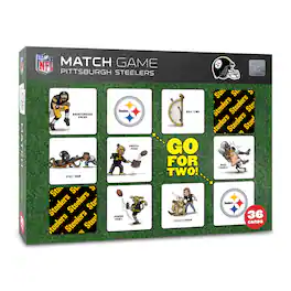 YouTheFan - Pittsburgh Steelers Licensed Memory Match Game - Multicolor