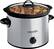 Angle. Crock-Pot - 3 Qt. Slow Cooker - Stainless/Black.
