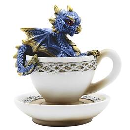 FC Design - 4.5"H Dragon in Cup Figurine Statue Computer Desk Tabletop Medieval Gaming Home Decor Gift - Multi-Color