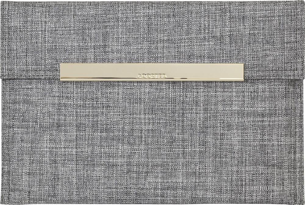 Front. ADOPTED - Soho Sleeve for Most Tablets Up to 8" - Ash Gray/Gold.