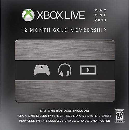  Microsoft - Xbox Live 12 Month Gold Membership - Day One Edition