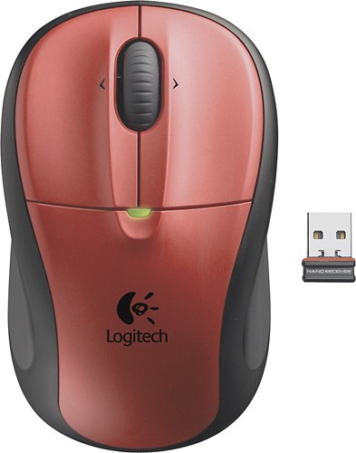 nøgle skræmt Tegnsætning Best Buy: Logitech M305 Wireless Optical Mouse Crimson Red 910-001895