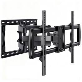 Dazzed Corner - Full Motion TV Wall Mount for 32‑85" TVs, Dual Articulating Arms, Tilt Swivel Extension Leveling - Black