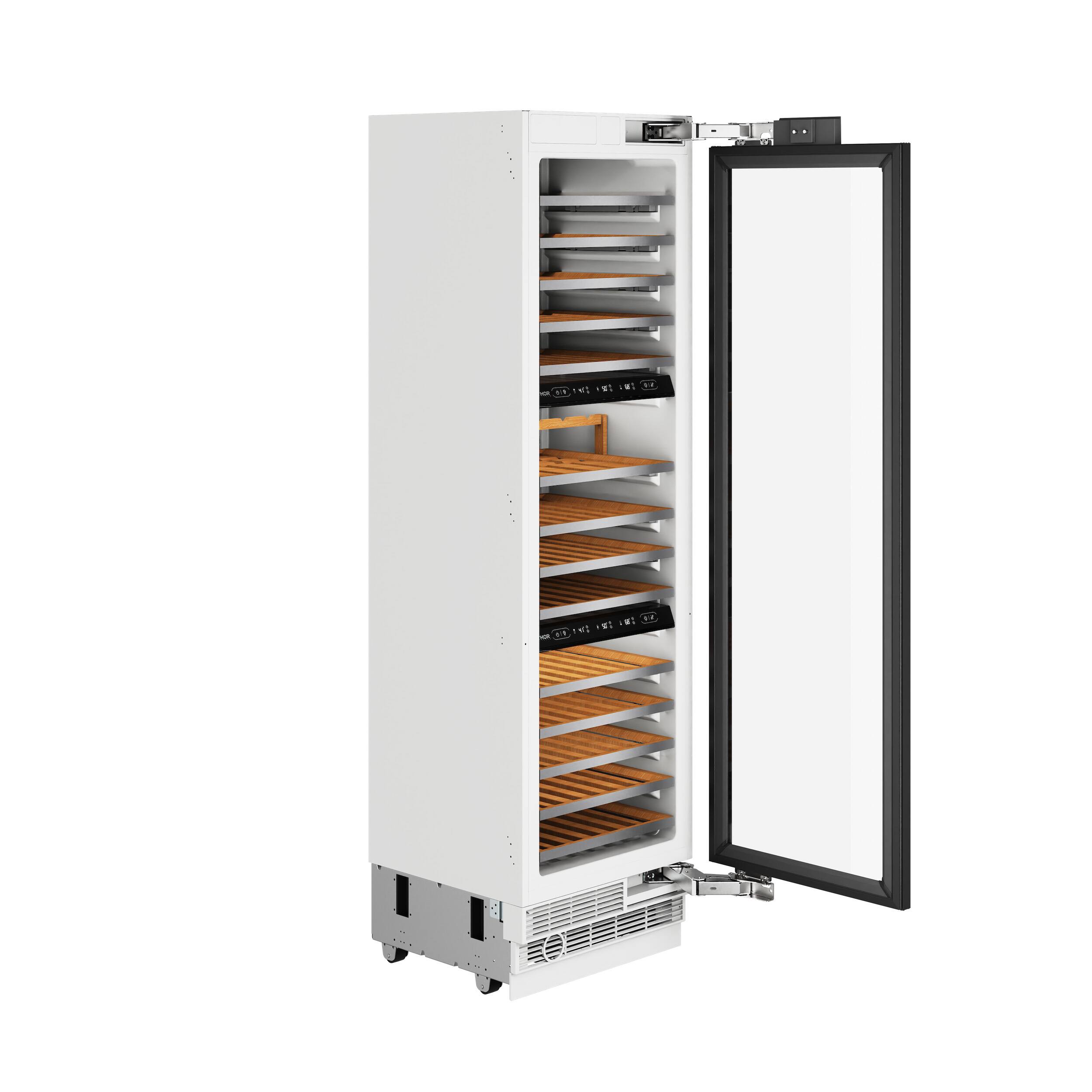 Alt View 1. Thor Kitchen - 100 Bottle Tri-Zone Built-In Wine Cooler Panel Ready - Panel Ready.