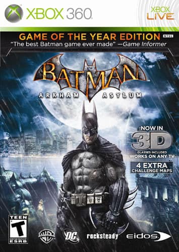 Batman: Arkham Asylum Game of the Year Edition Xbox 360 1000150449 - Best  Buy