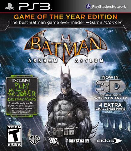 Front. WB Games - Batman: Arkham Asylum Game of the Year Edition. - T (Teen 13+)