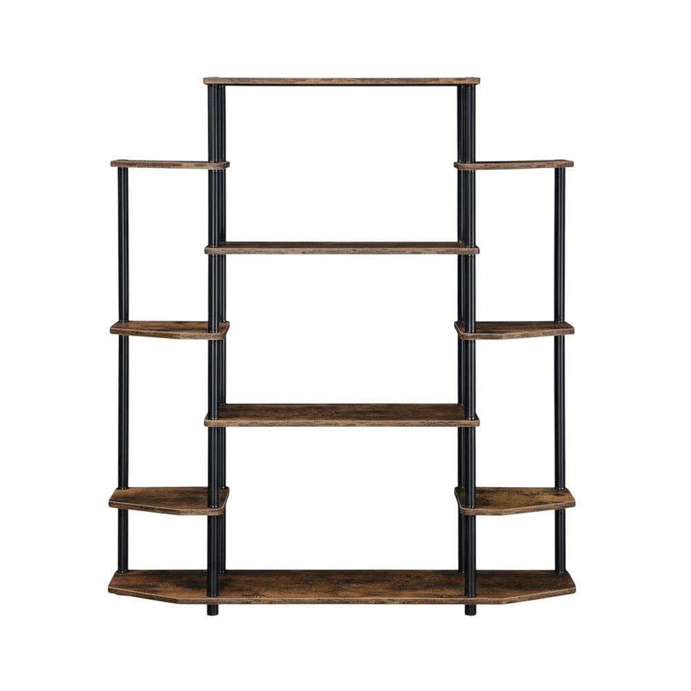 Angle. FurniFact - Contemporary Modern Wall Unit Bookshelf with Multiple Shelves and Sleek Design - Multi.