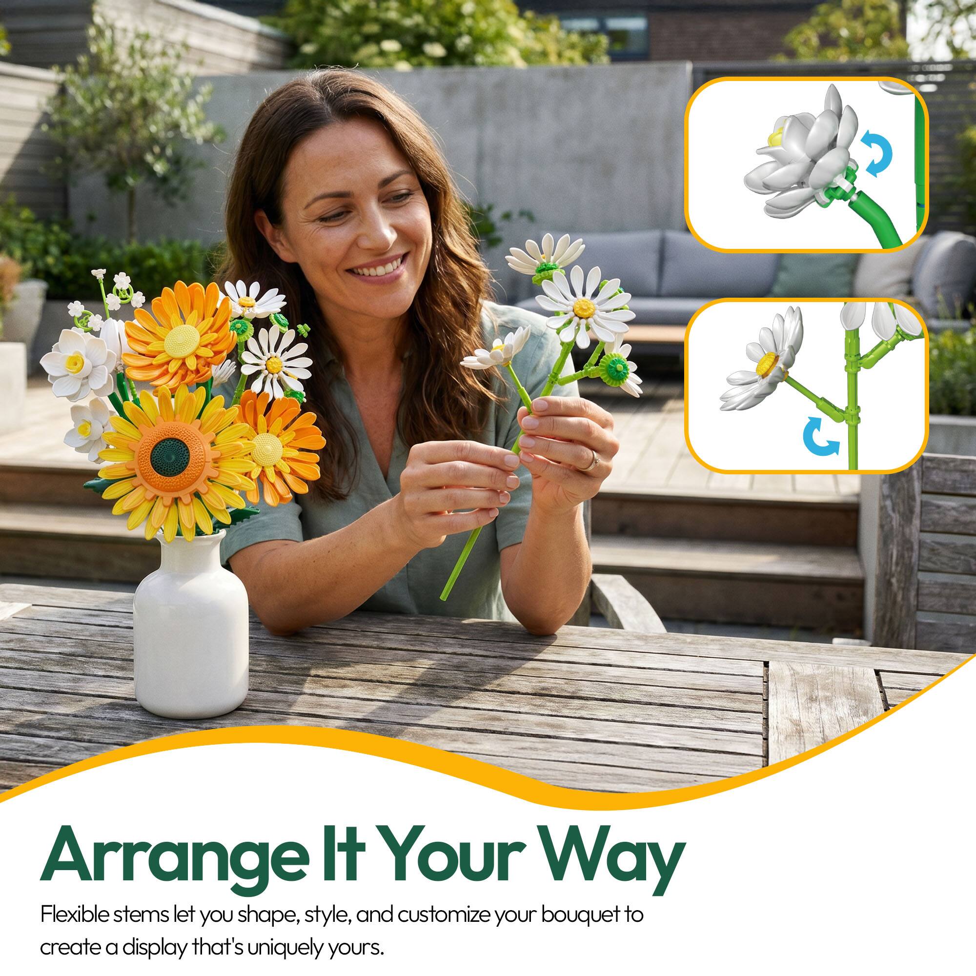 Arrange It Your Way

Flexible stems let you shape, style, and customize your bouquet to create a display that's uniquely yours.