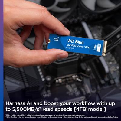 Western Digital WD WDS100T4B0E 1TB Blue SN5000 NVMe Internal Solid Western Digital WD WDS100T4B0E 1TB Blue SN5000 NVMe Internal Solid