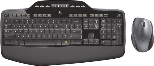Logitech - Wireless Desktop MK710 Keyboard and Mouse - Black - Front_Standard. 1 of 1 . 