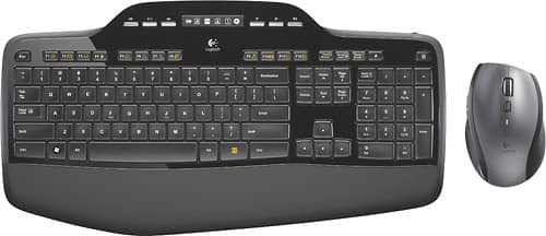 MK710 DE Wireless Desktop Keyboard And Mouse Combo أسود