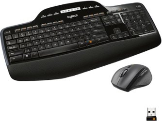 Logitech - MK710 Full-size Wireless Keyboard and Mouse Bundle for Windows with 3-Year Battery Life - Black - Front_Zoom