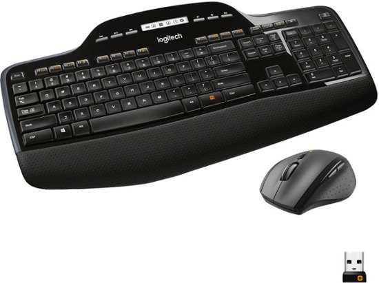 Front Zoom. Logitech - MK710 Full-size Wireless Keyboard and Mouse Bundle for Windows with 3-Year Battery Life - Black.
