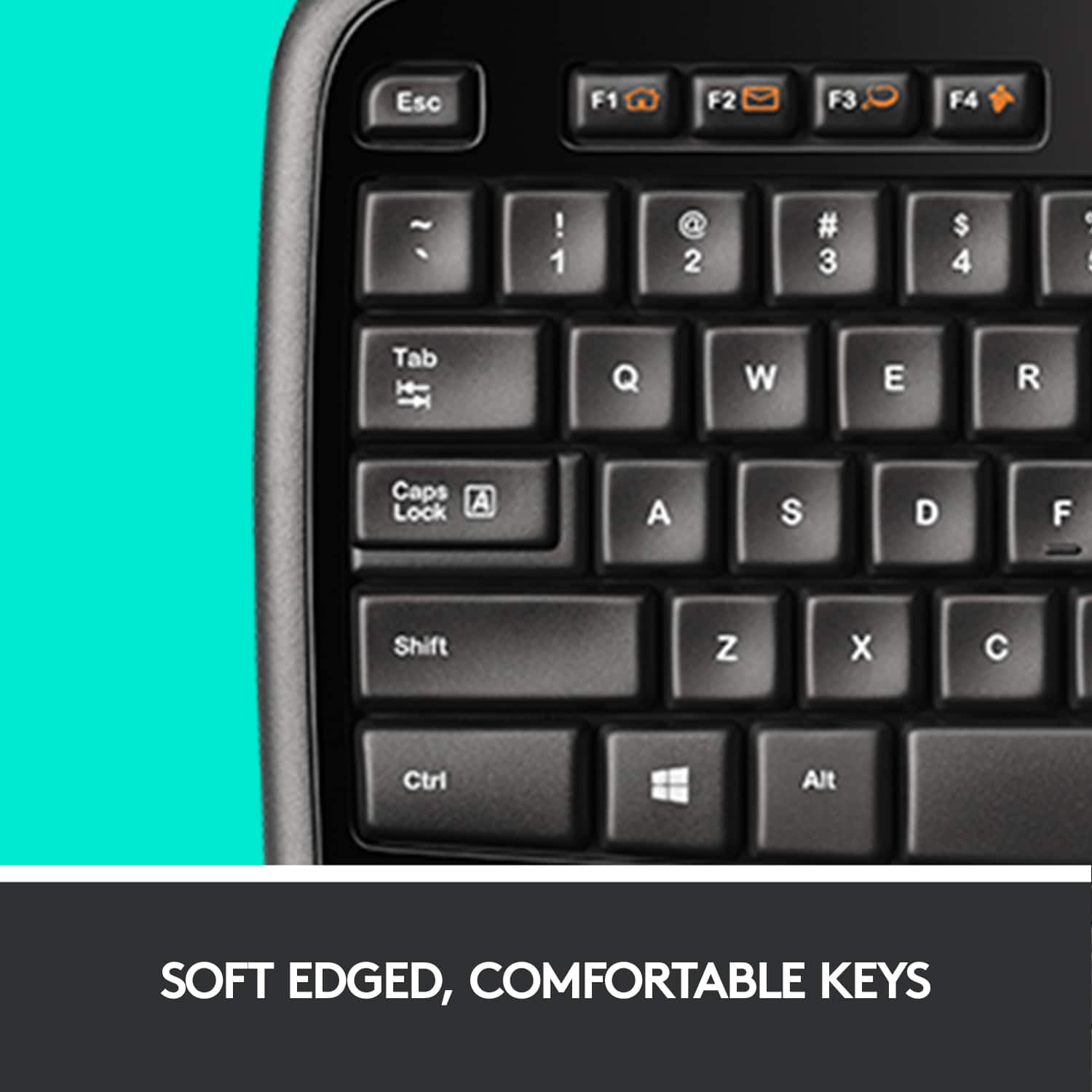 Soft Edged, Comfortable Keys